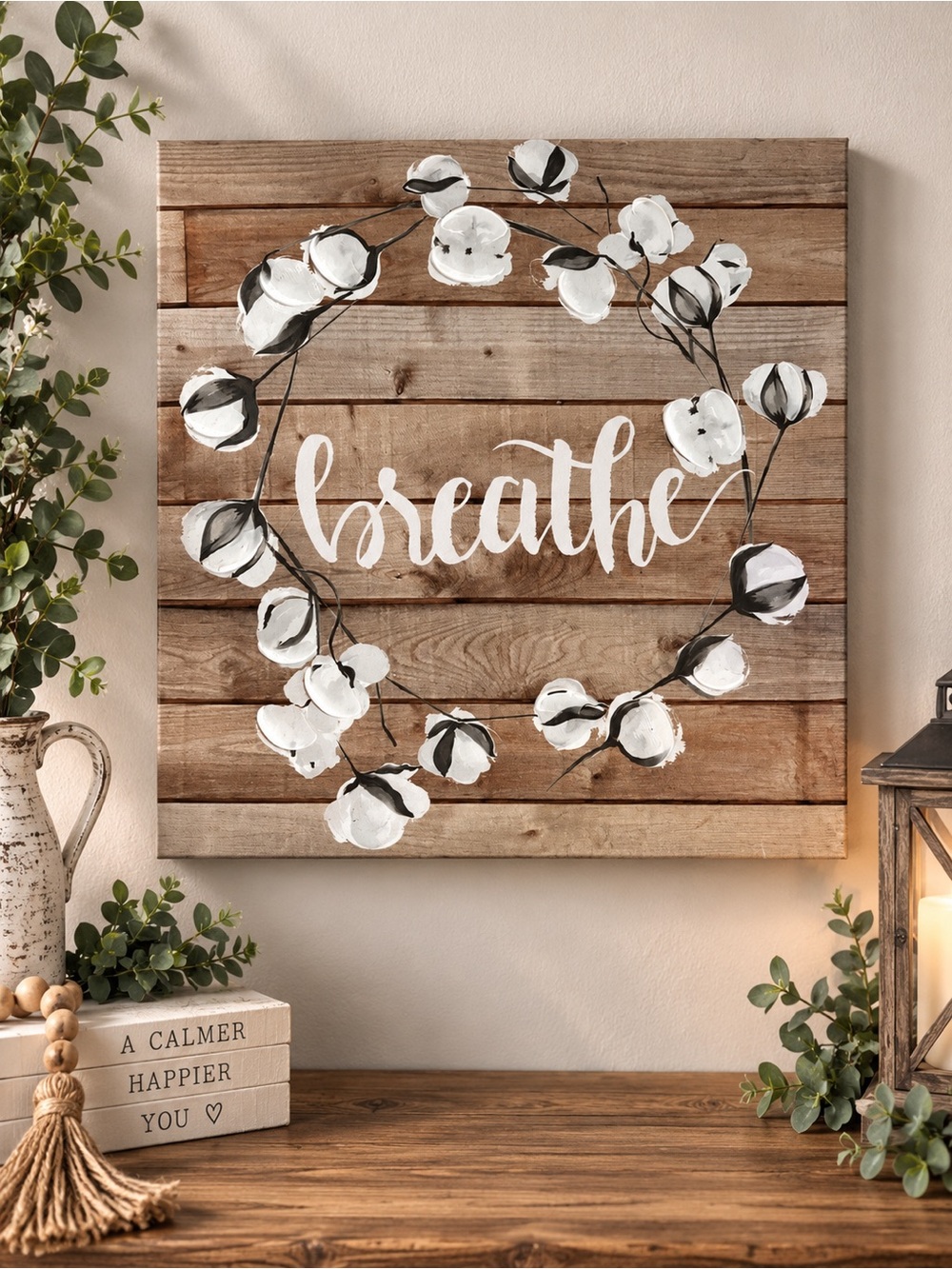 Breathe wall decor pre loved